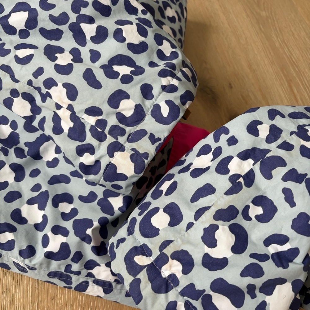 Boden Girls 15-16Y Snow Pants Leopard Print Pink Adjustable Straps Winter Ski*Q6 - Picture 6 of 7